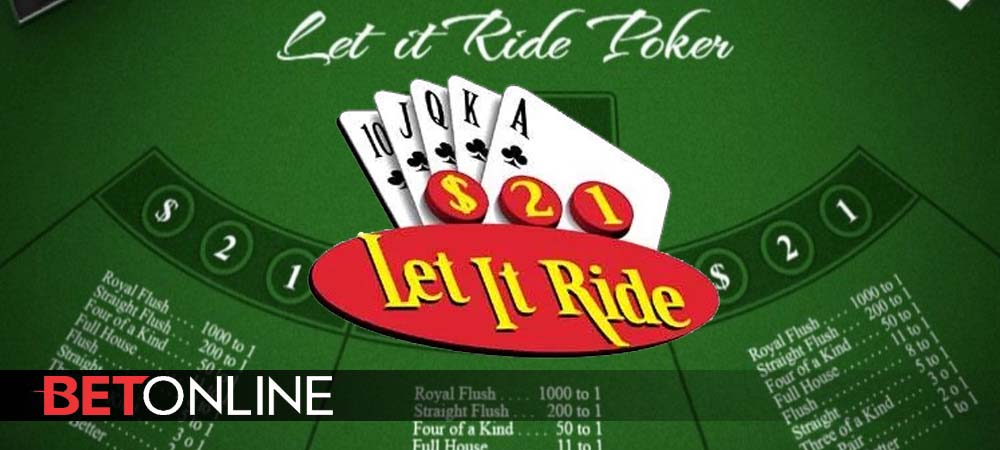 Sign Up For BetOnline’s $1,500 Let It Ride Poker Tournament